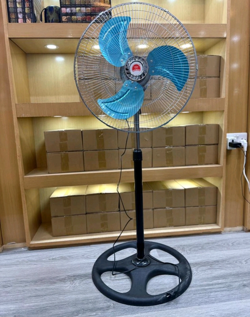 Modern Black Electric Pedestal Fan for Home or Office
