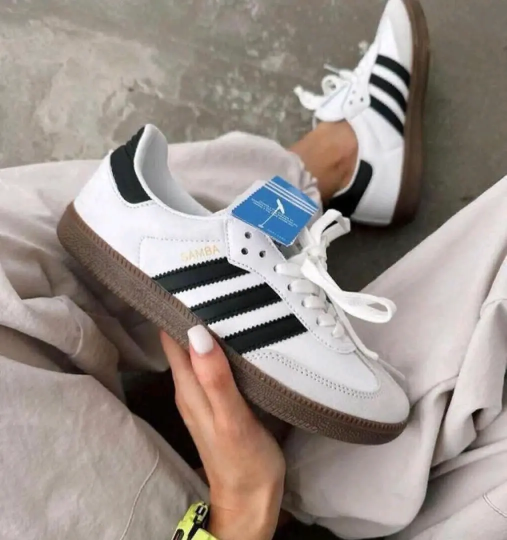New White Adidas Platform Sneakers thumbnail 7