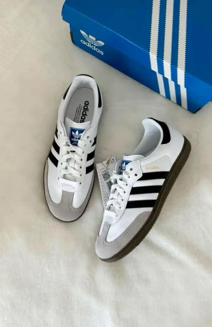 New White Adidas Platform Sneakers thumbnail 8