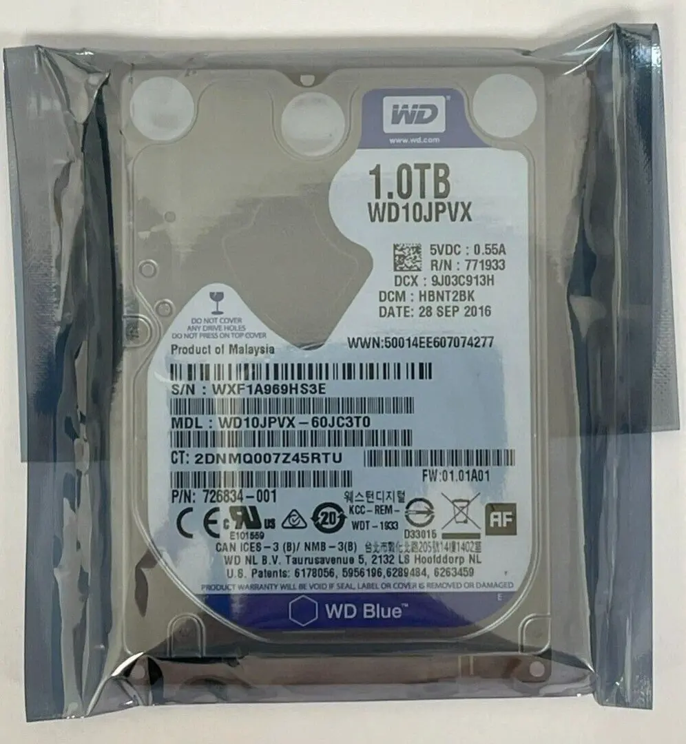 Brand New 1TB Western Digital Hard Disk Drive