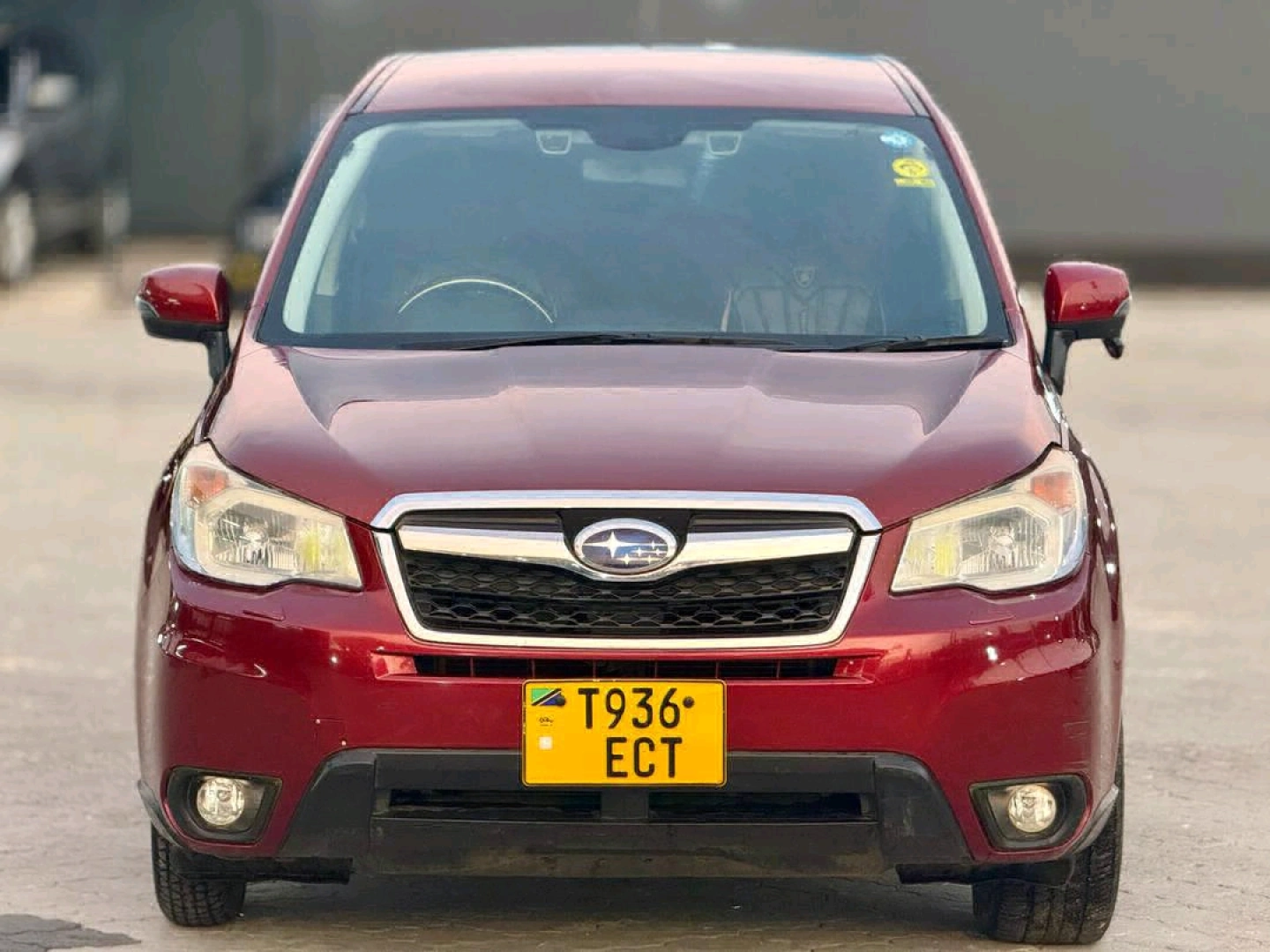 Red Subaru Forester/Impreza SUV