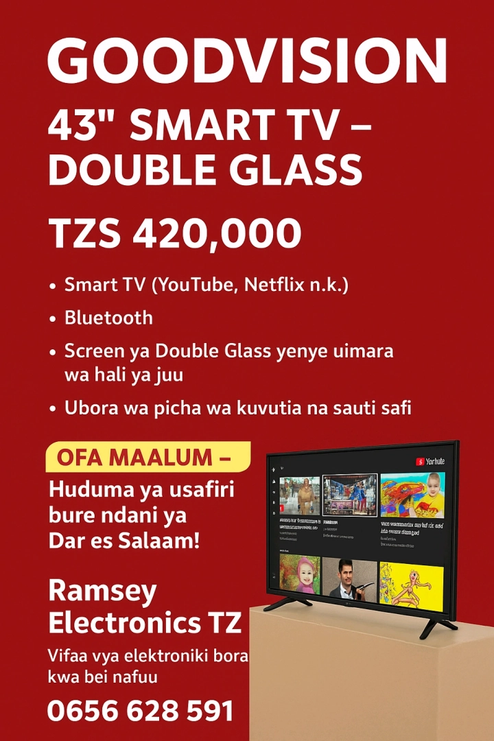 Goodvision 43" Double Glass Smart TV