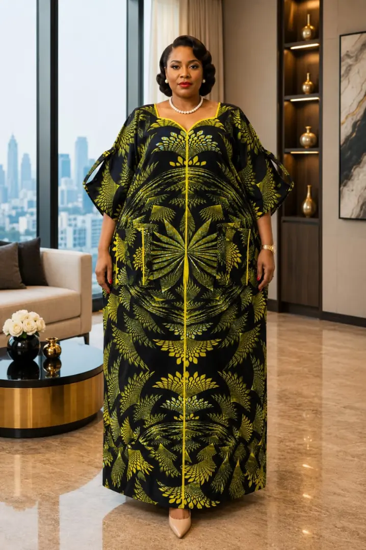 Kitenge Dress za Kisasa kwa Wanawake thumbnail 3