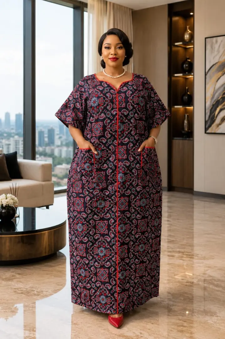 Kitenge Dress za Kisasa kwa Wanawake thumbnail 4