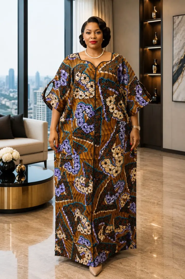 Kitenge Dress za Kisasa kwa Wanawake thumbnail 6