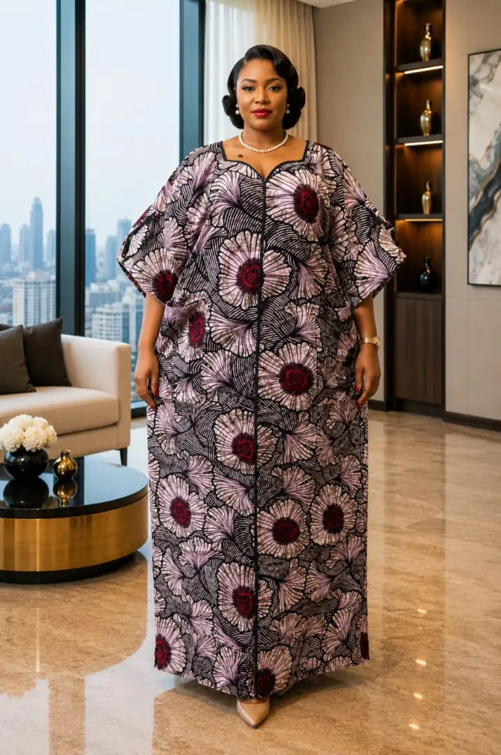 Kitenge Dress za Kisasa kwa Wanawake thumbnail 7