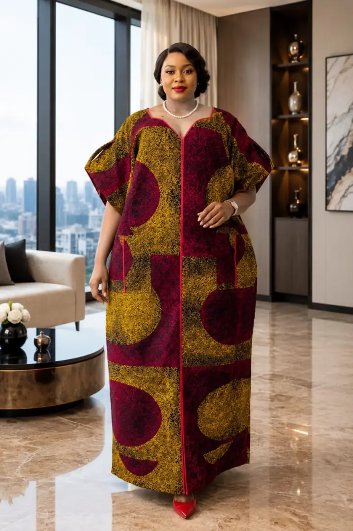 Kitenge Dress za Kisasa kwa Wanawake thumbnail 9