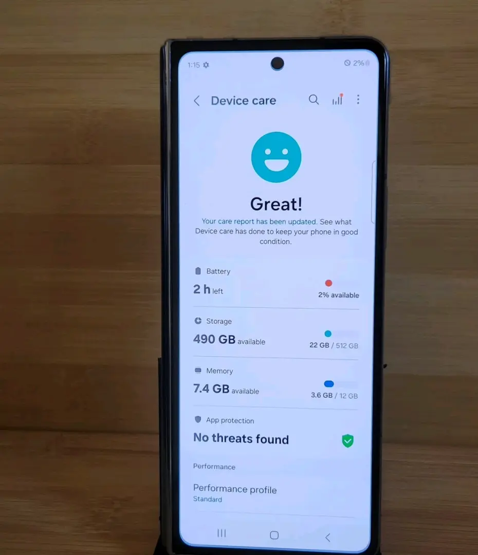 Used Samsung Galaxy Z Fold 4 512GB thumbnail 2