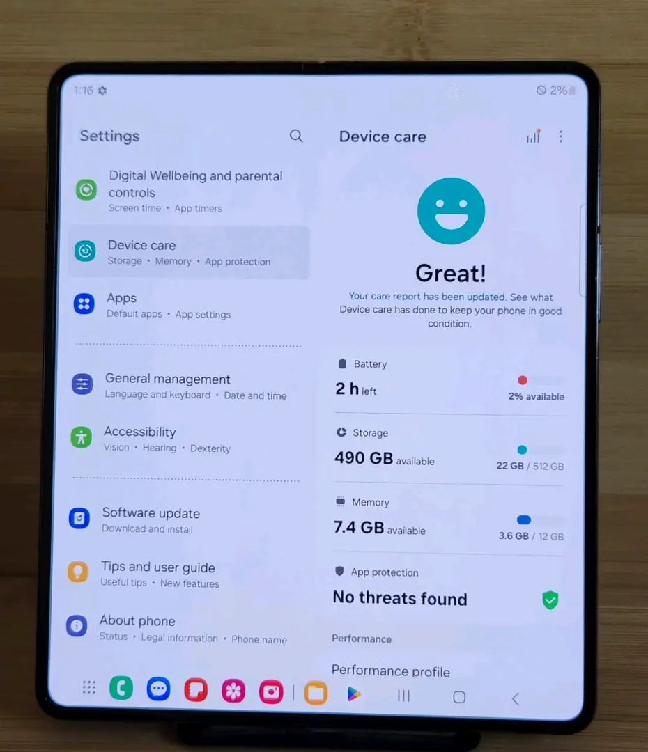 Used Samsung Galaxy Z Fold 4 512GB thumbnail 6