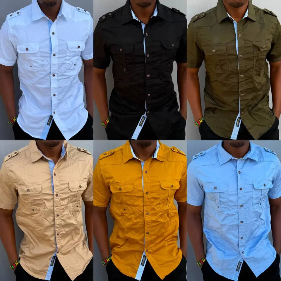 Men's Short-Sleeved Button-Up Shirts thumbnail 2