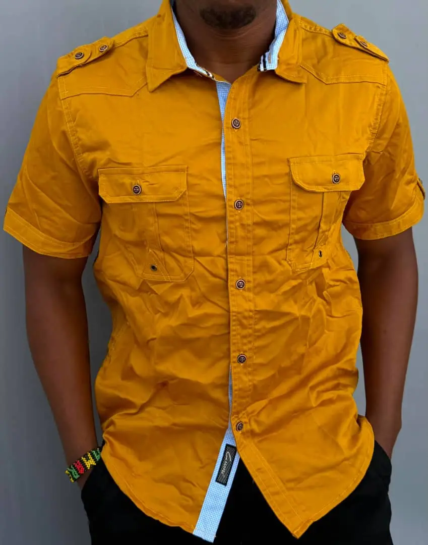 Men's Short-Sleeved Button-Up Shirts thumbnail 4