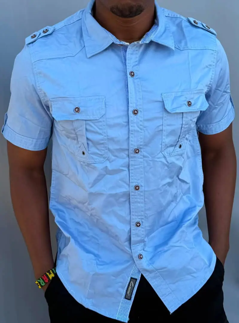 Men's Short-Sleeved Button-Up Shirts thumbnail 5