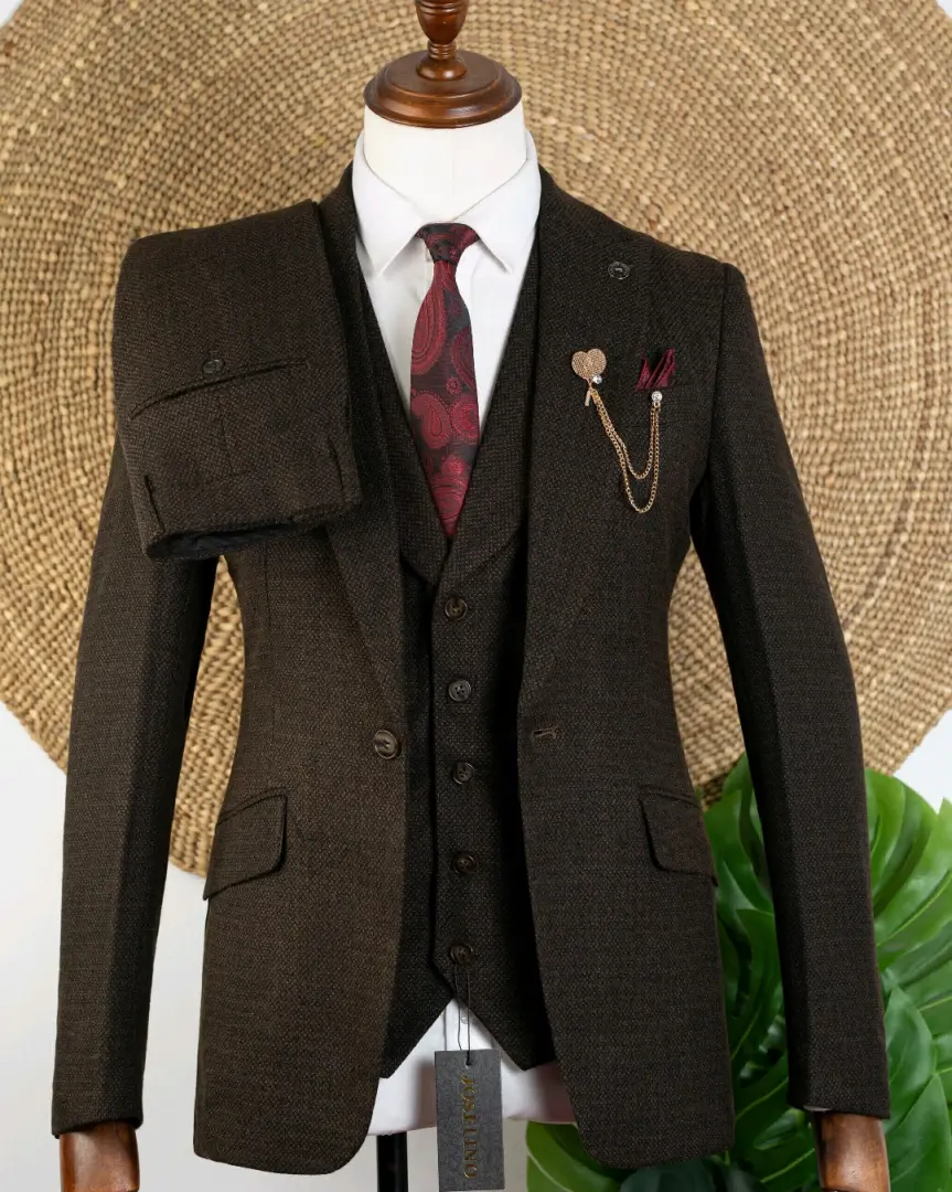 Three-Piece Men's Tweed Suit