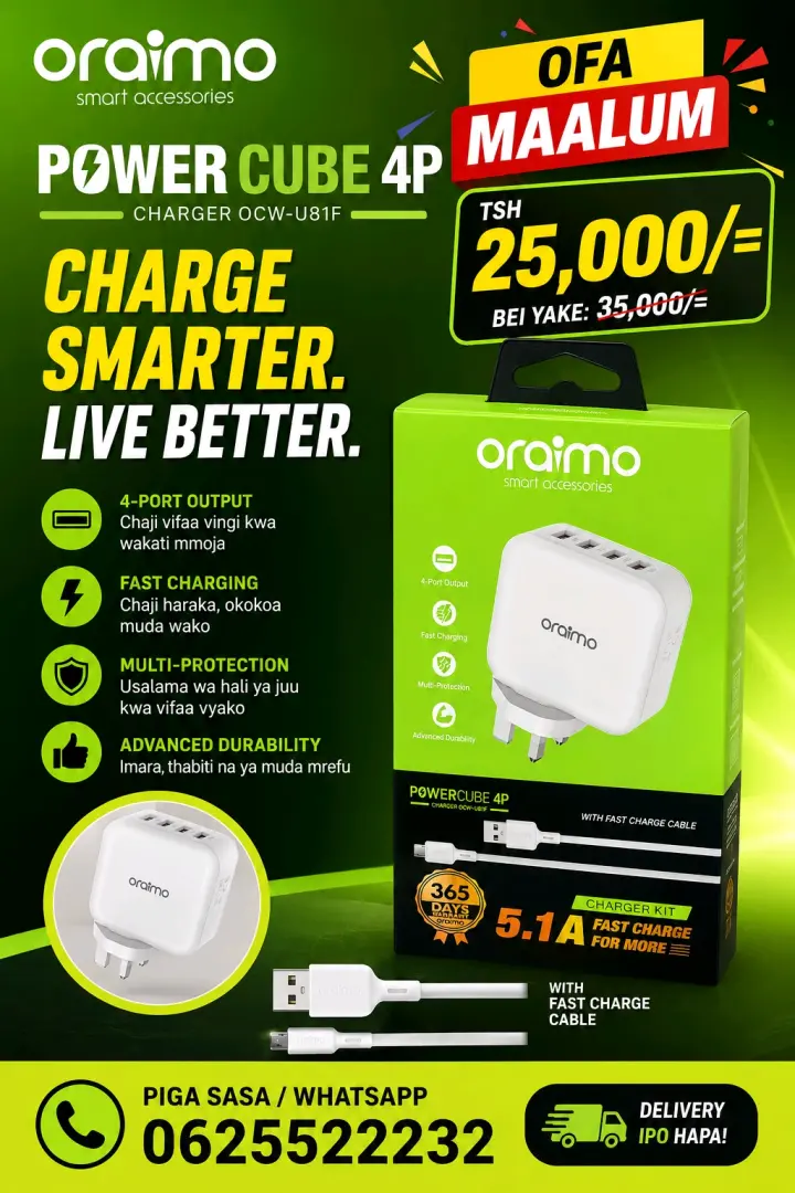 Oraimo PowerCube 4P Charger Kit