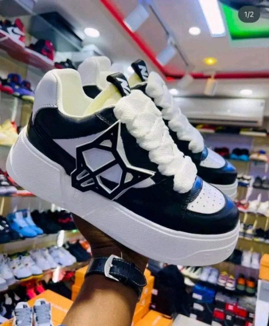 New White and Purple Naked Wolfe Sneakers thumbnail 2
