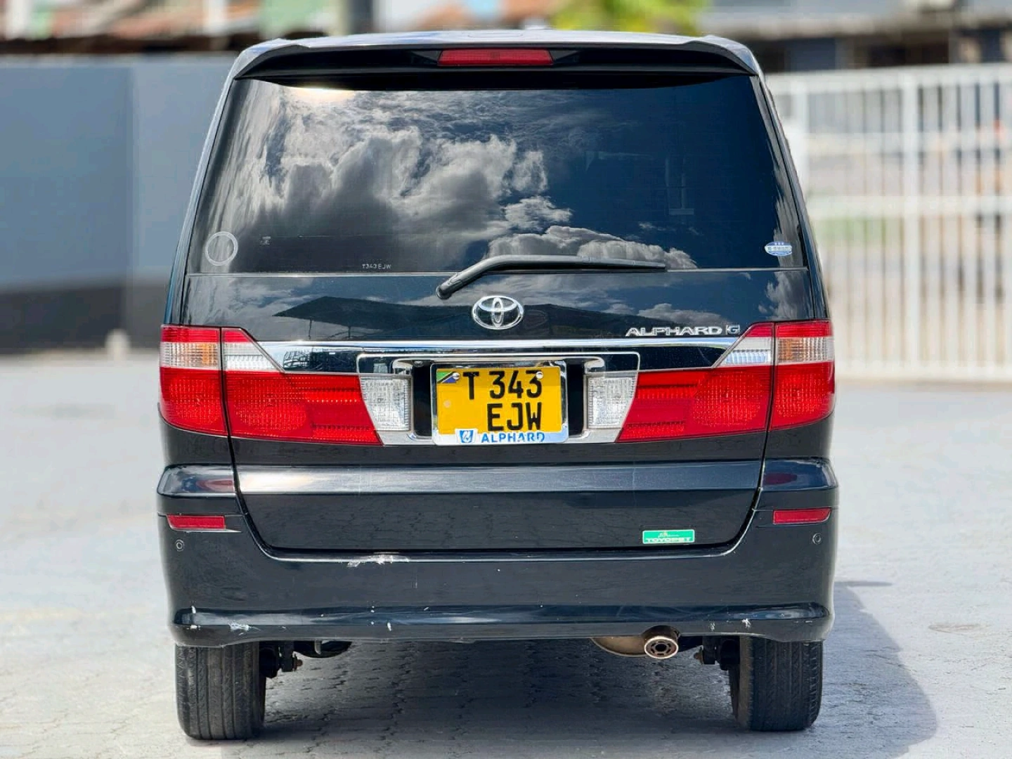 Black Toyota Alphard Minivan (Reg No. EJW) thumbnail 2