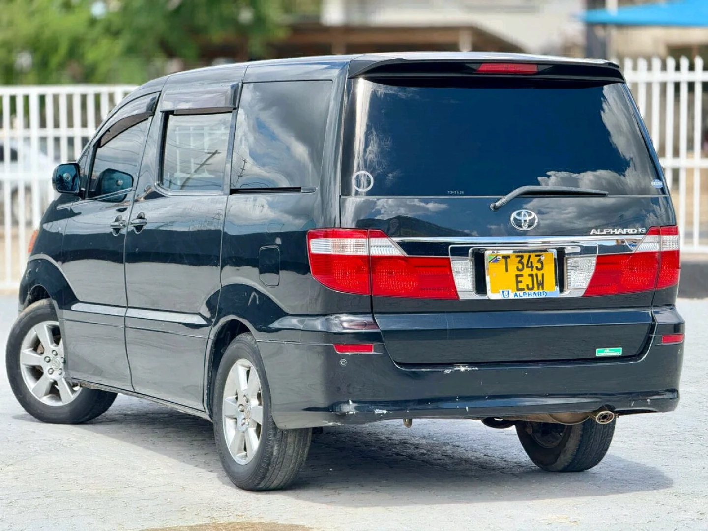 Black Toyota Alphard Minivan (Reg No. EJW) thumbnail 4