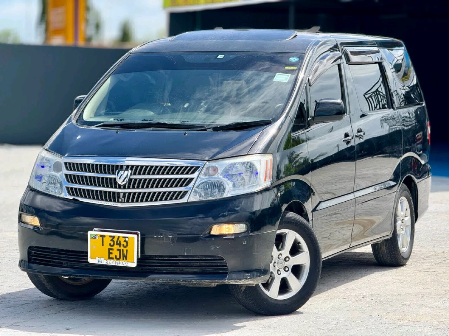 Black Toyota Alphard Minivan (Reg No. EJW) thumbnail 6