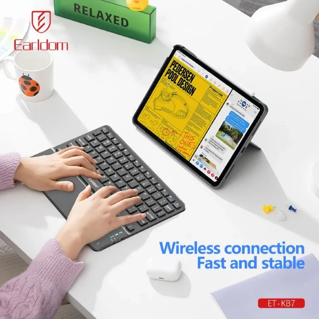 Earldom ET-KB7 Wireless Keyboard with Touchpad thumbnail 3