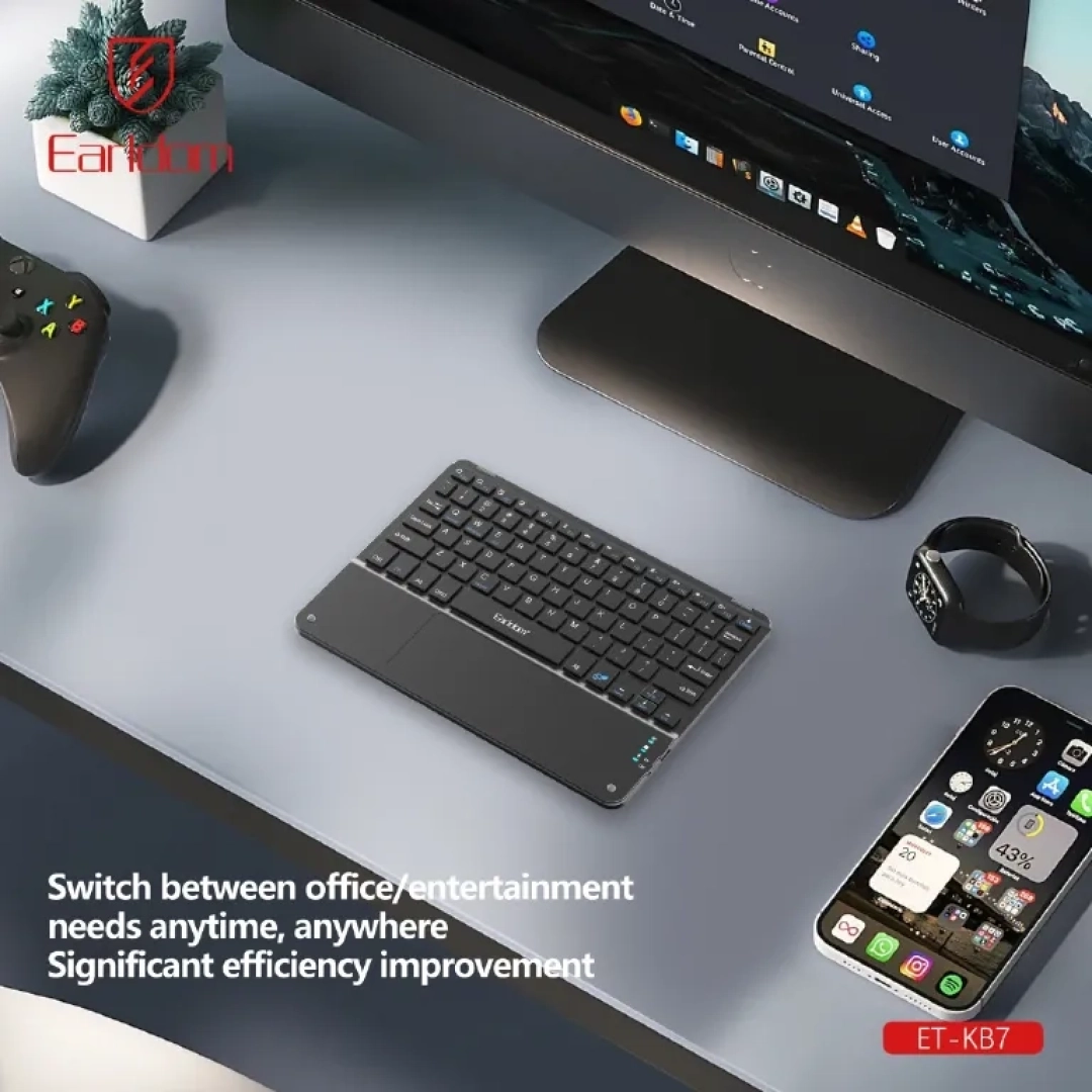 Earldom ET-KB7 Wireless Keyboard with Touchpad thumbnail 5