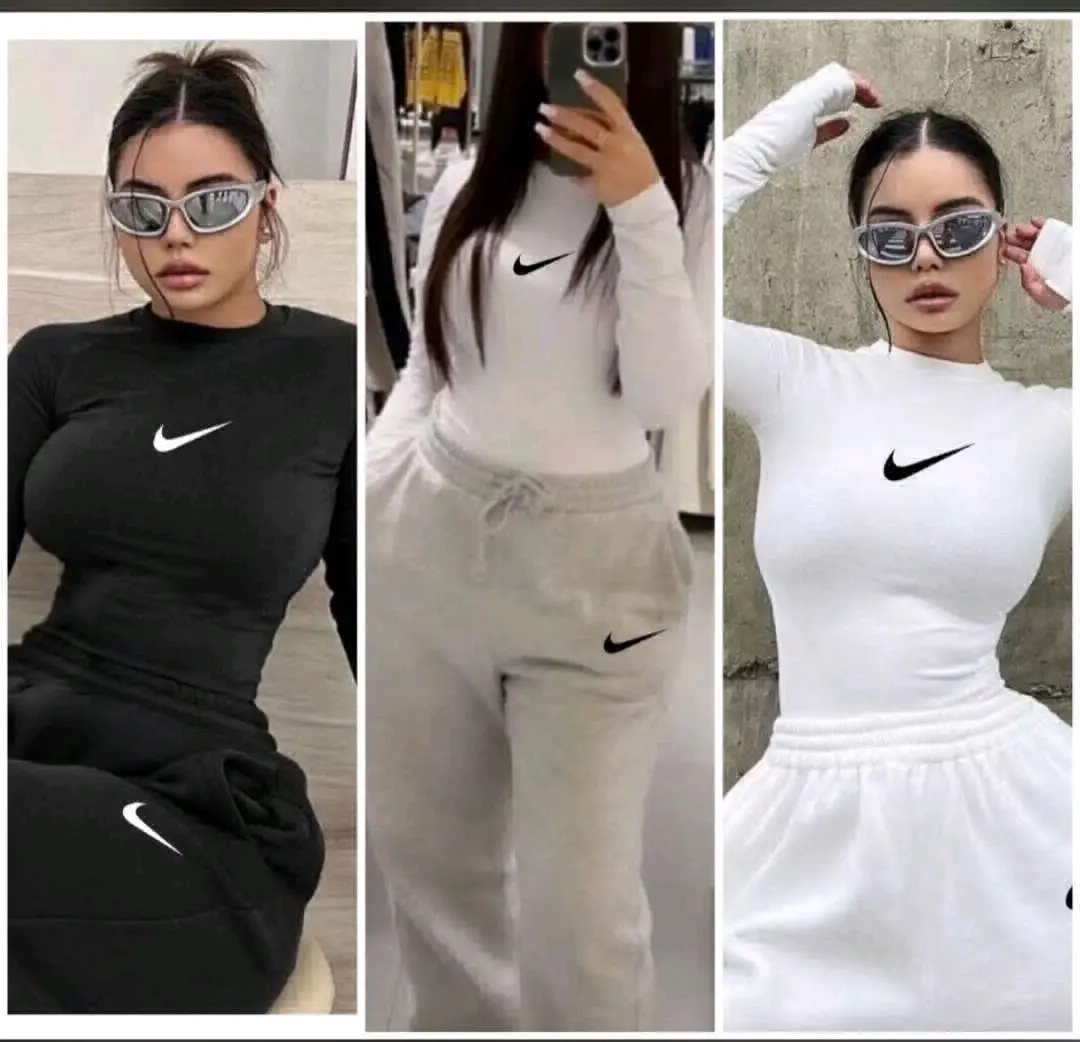 Nike Long-Sleeve Tops and Sweatpants Set