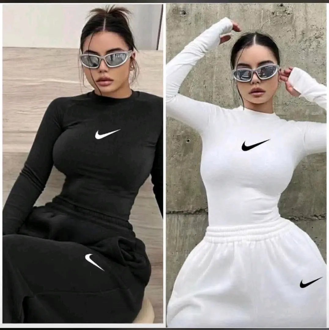 Nike Long-Sleeve Tops and Sweatpants Set thumbnail 2
