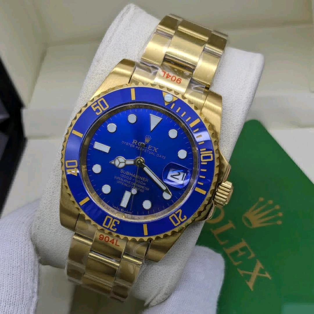 Rolex Submariner Automatic Watch Two-Tone Blue Dial thumbnail 2