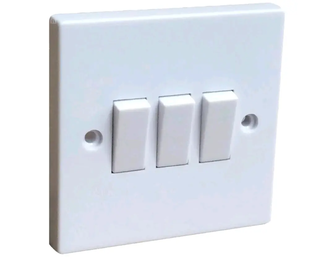 Triple Wall Switch - White