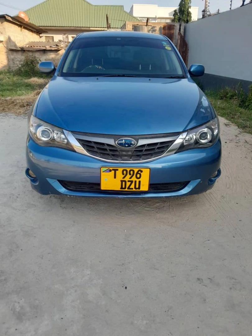 Blue Subaru Impreza Sedan 2008