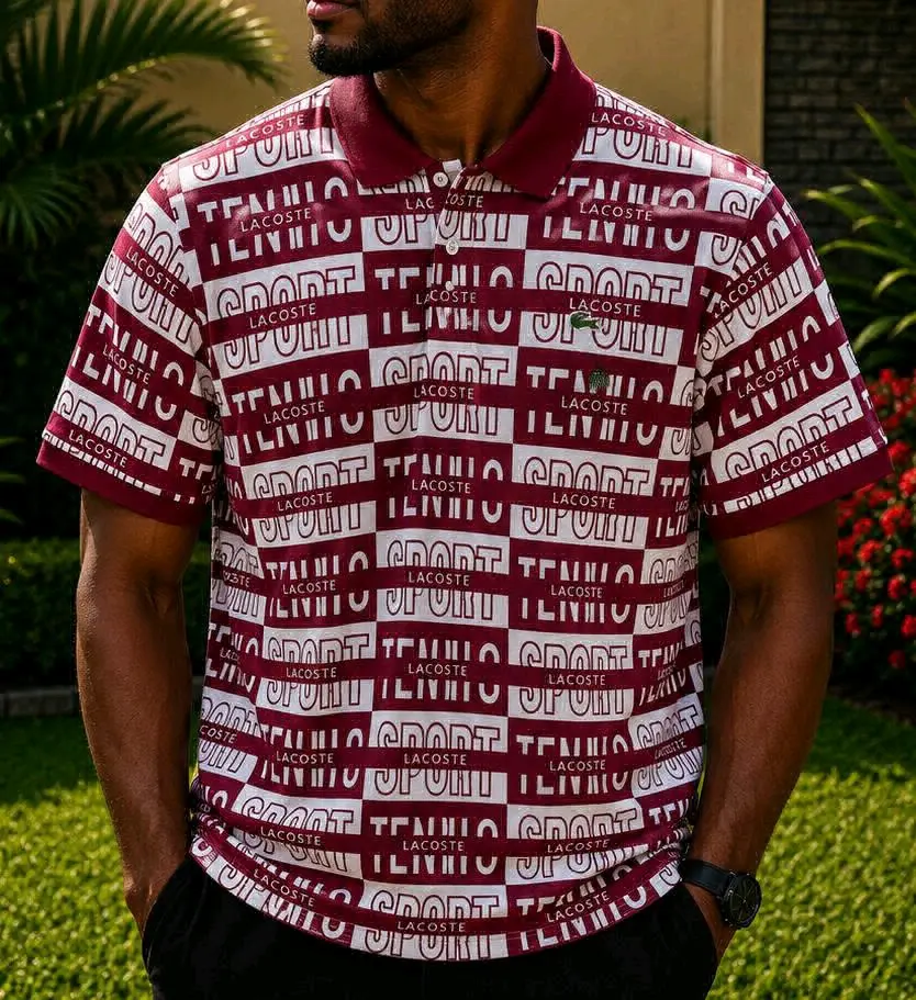 Print Lacoste Polo T-Shirt