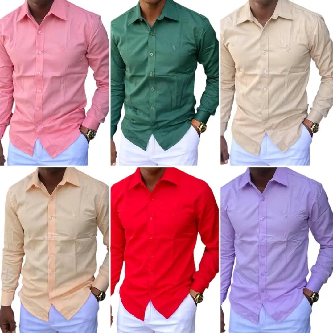 Dark Blue Long-Sleeved Polo Shirt thumbnail 5