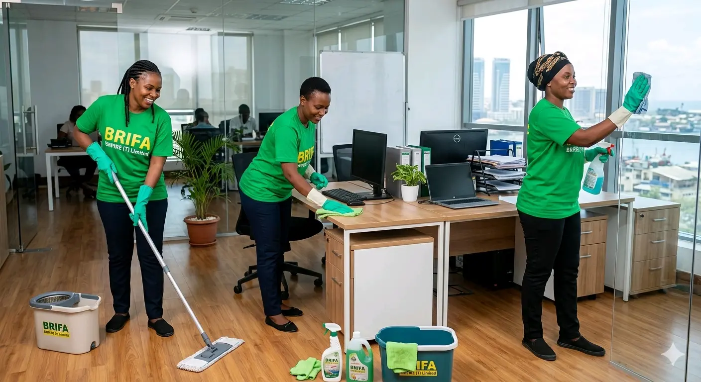 Wafanya kazi za Usafi wa Nyumba, Ofisi na wauzaji wa Bidhaa za Urembo