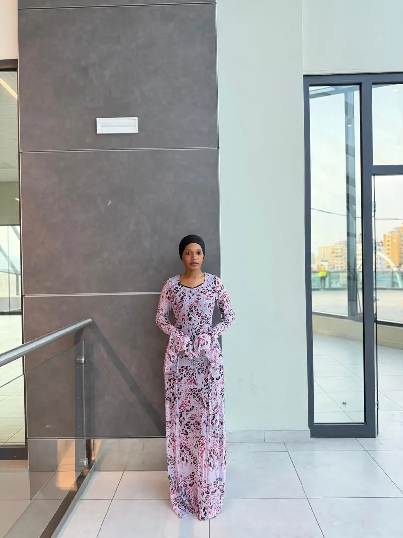 Long-sleeved Floral Maxi Dress