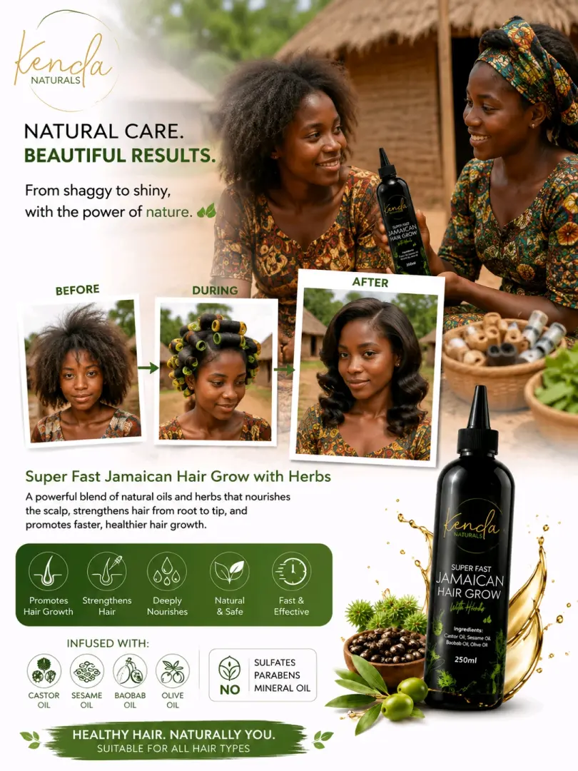 Kenda Naturals Super Fast Jamaican Hair Grow Oil