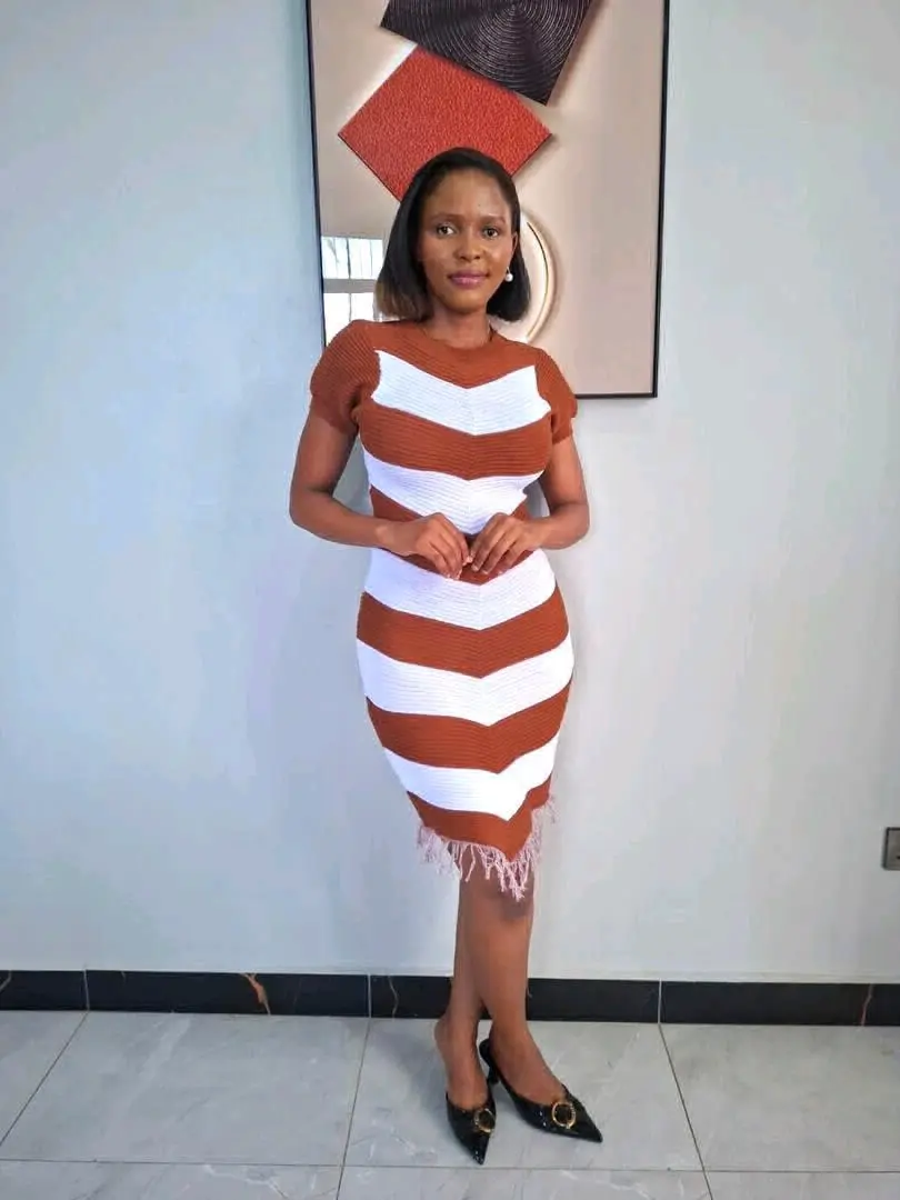 Striped Knitted Dress - Free Size, 4 Colors