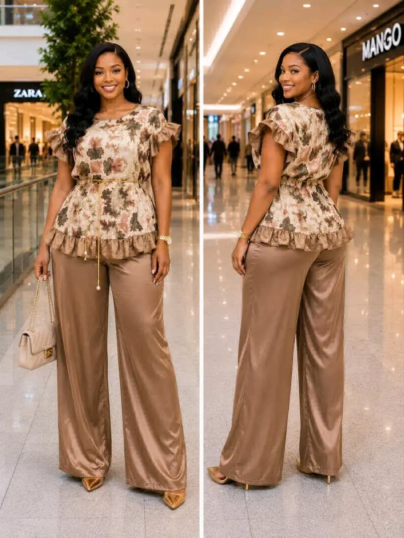 Adire Crepe Two-Piece Set thumbnail 3