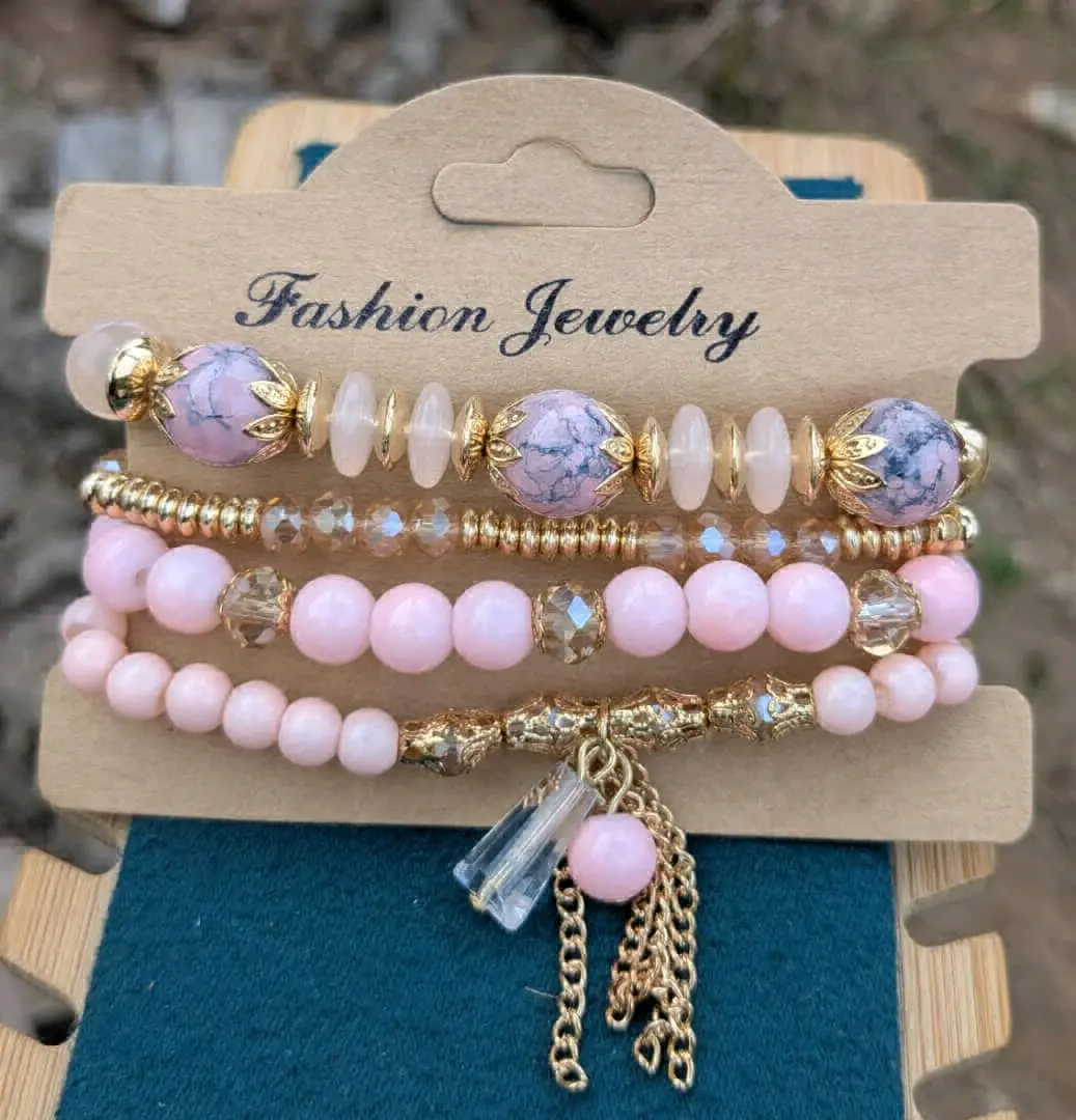 Get 4  Pretty Lucky Charms Bracelets
