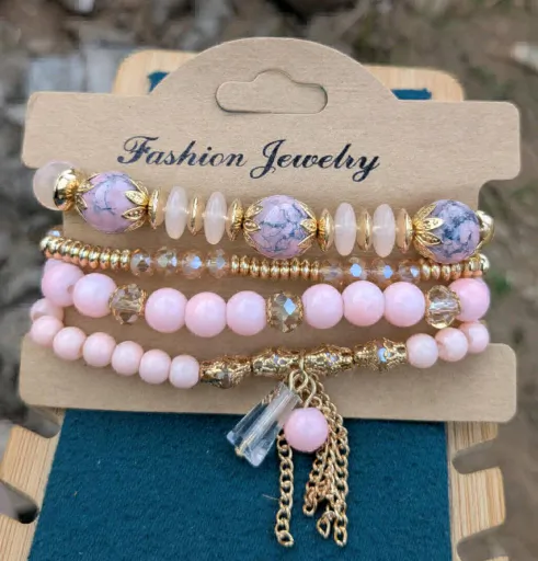 Get 4  Pretty Lucky Charms Bracelets