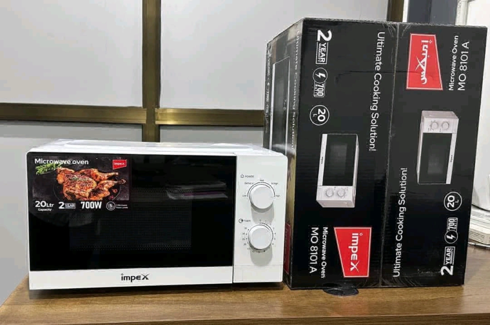 New Impex MO8101A 20L 700W Manual Microwave Oven thumbnail 3