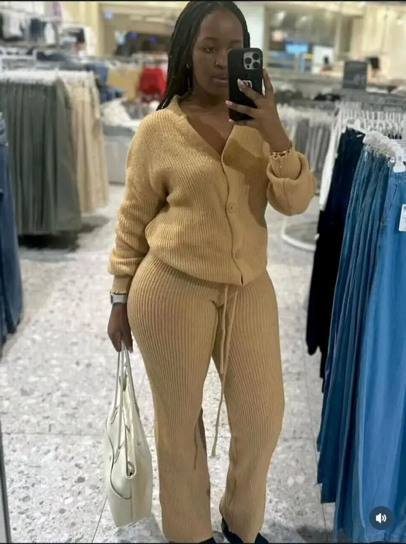 Seti ya Nguo ya Pamba (Cardigan na Suruali) 2 Pieces