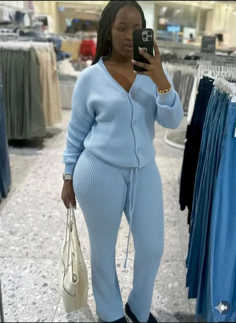 Seti ya Nguo ya Pamba (Cardigan na Suruali) 2 Pieces thumbnail 4