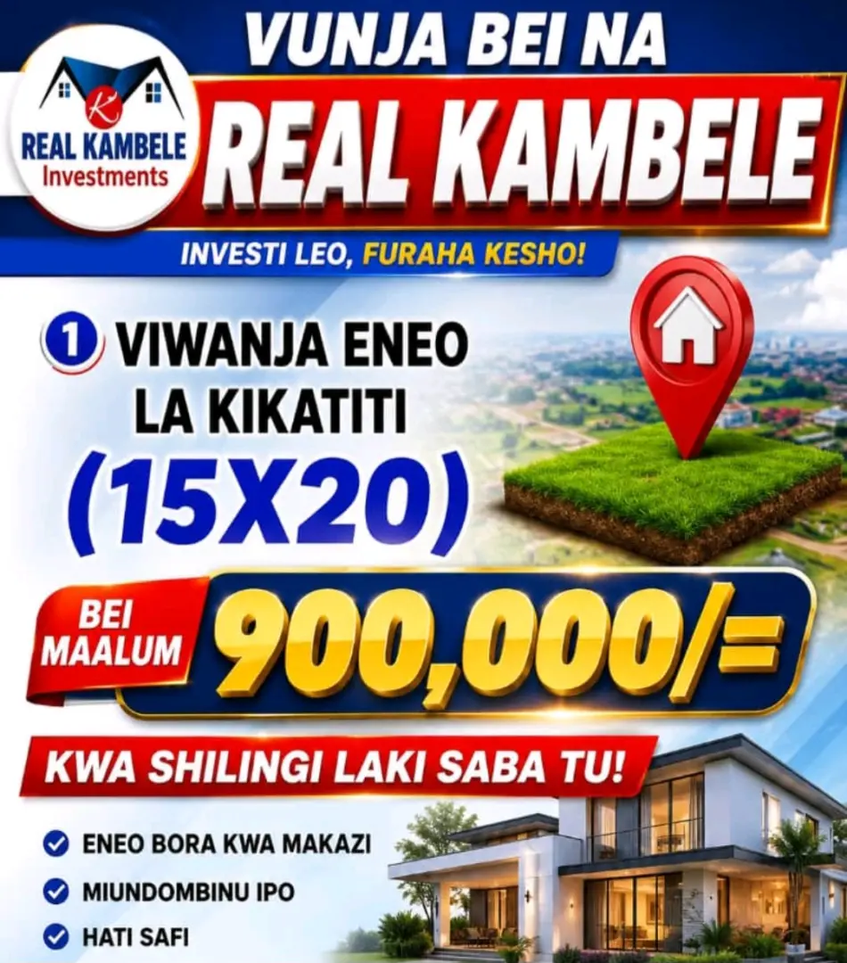 Viwanja Vilivyopimwa 15x20 - Real Kambele Investments thumbnail 4