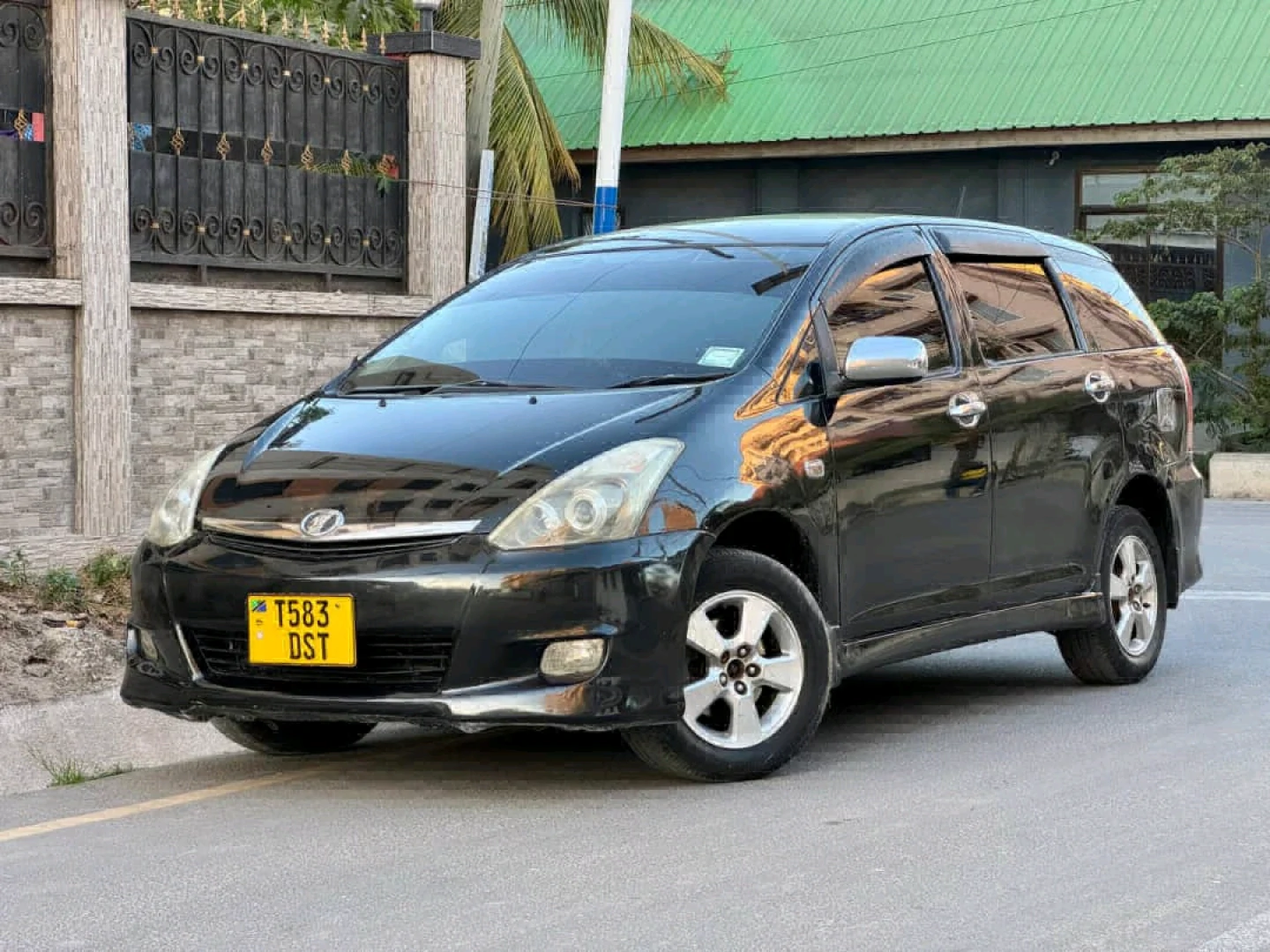 Black Toyota Wish 2005 Full AC (Reg No. DST)