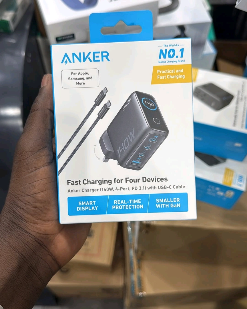 Original Anker 140W 4-Port GaN Fast Charger