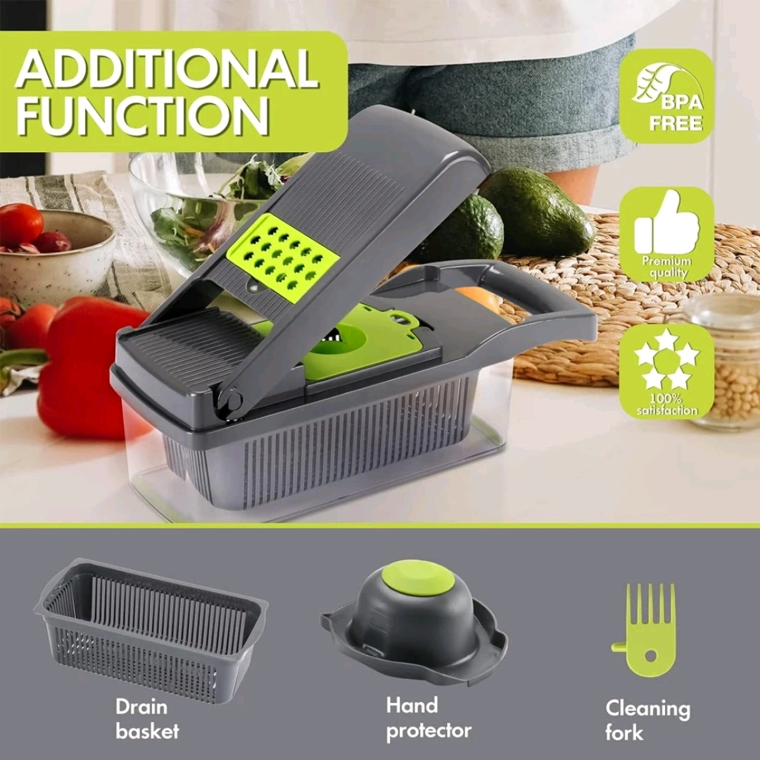 Multi-functional Vegetable Chopper/Slicer (Kifaa cha Kukatia Mboga) thumbnail 4