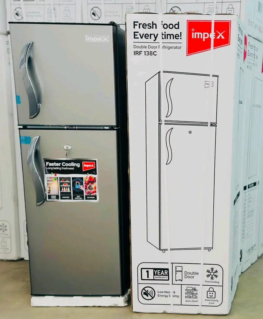 Impex Double Door Fridge 138L (IRF 138C)