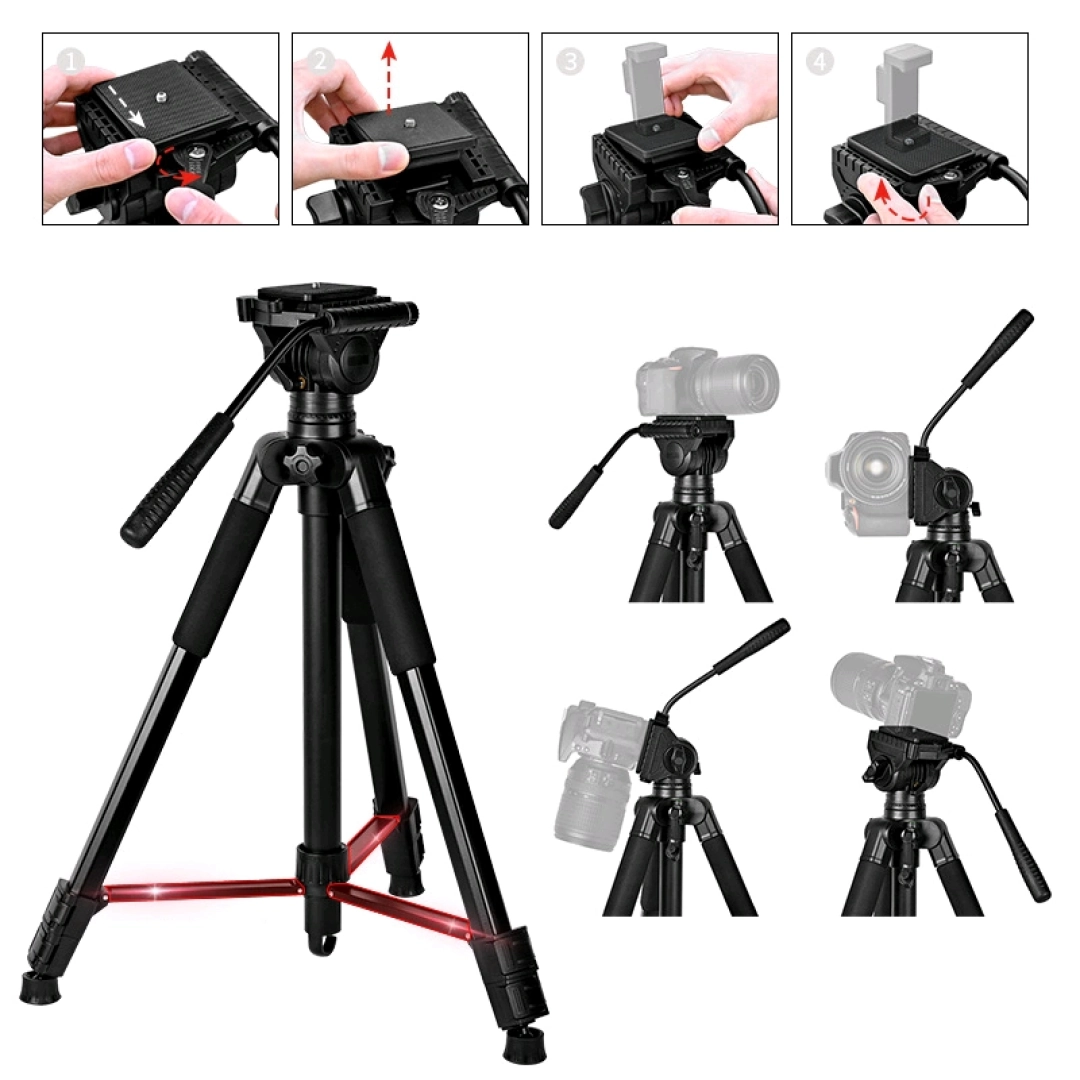 Heavy Duty D-900S Camera Tripod Stand thumbnail 4