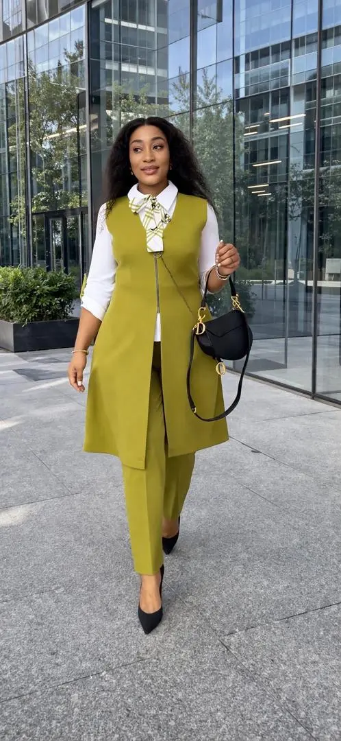 Women's 3-Piece Formal Suit (Vest, Shirt & Trousers) thumbnail 2