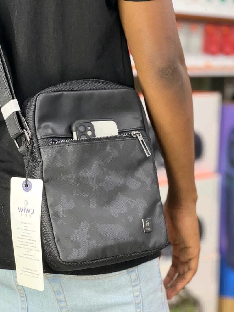 Wiwu Salem Crossbody Sling Bag - Black Camouflage