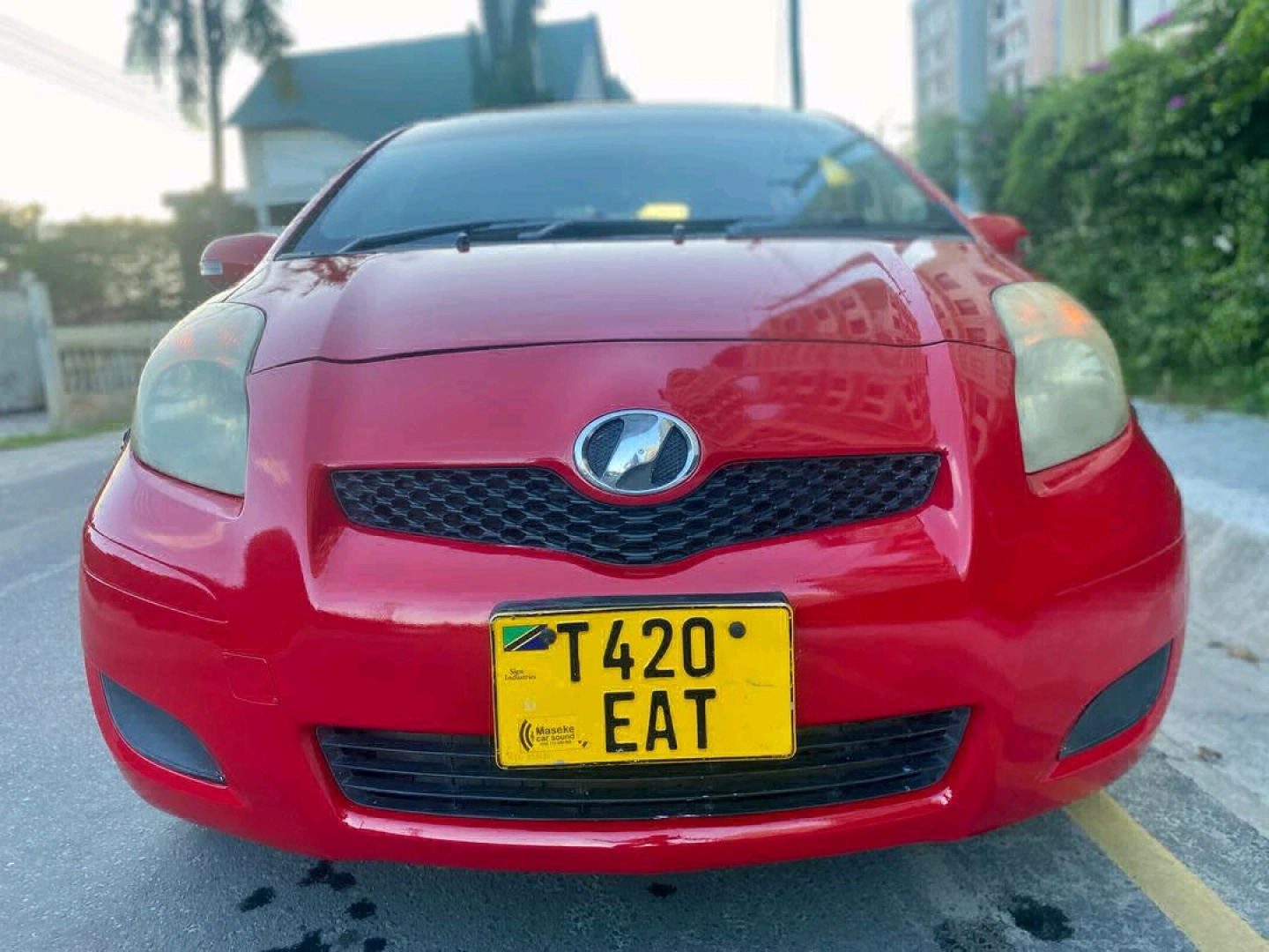 Toyota Vitz New Model Red Car